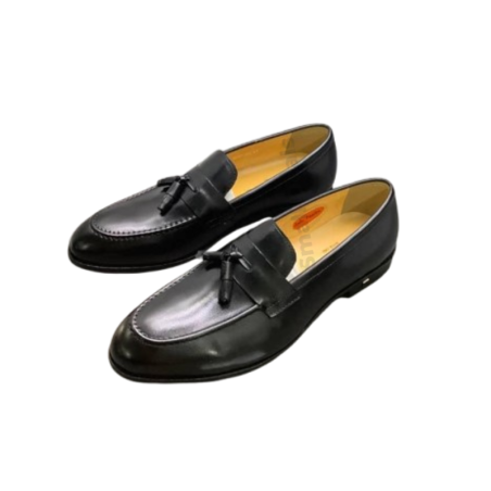 Mocassins à Pampilles en Cuir Marron – Style Classique – Glands Élégants – Homme Chic
